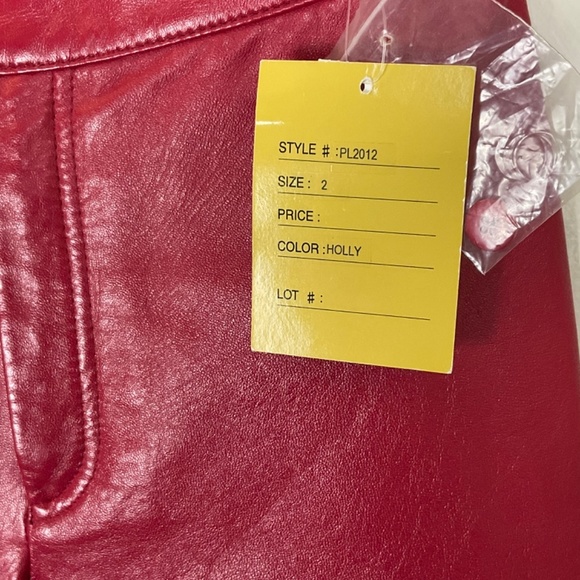 NWT Vintage Rem Garson Genuine Leather Pants - Picture 3 of 10